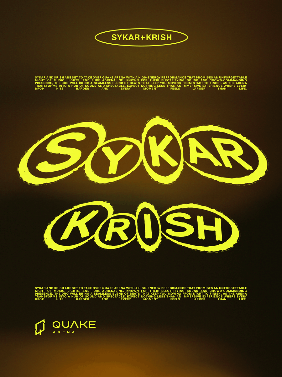 SYKAR & KRISH | Live at Quake