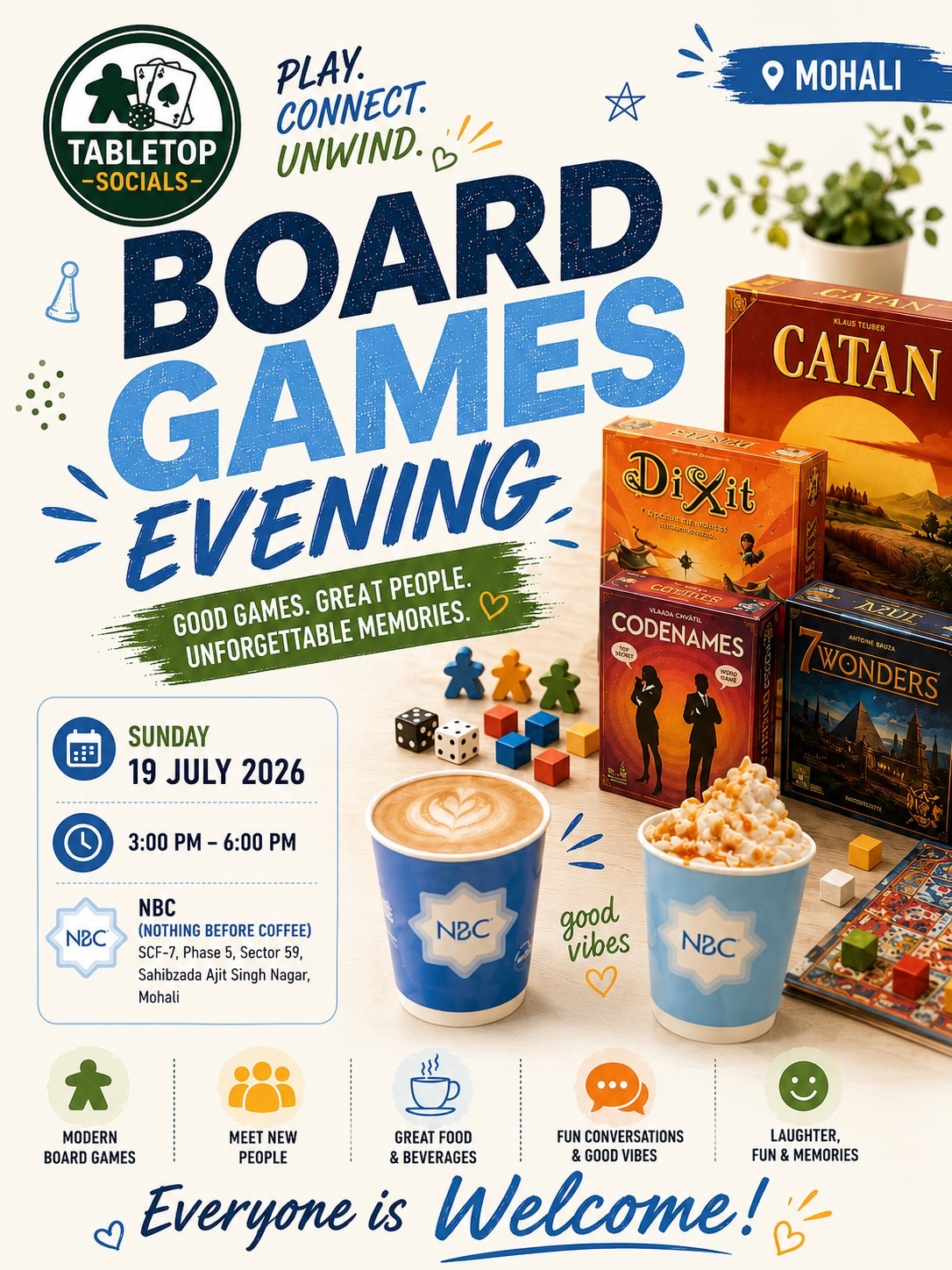 Tabletop Socials -  Board Games Evening