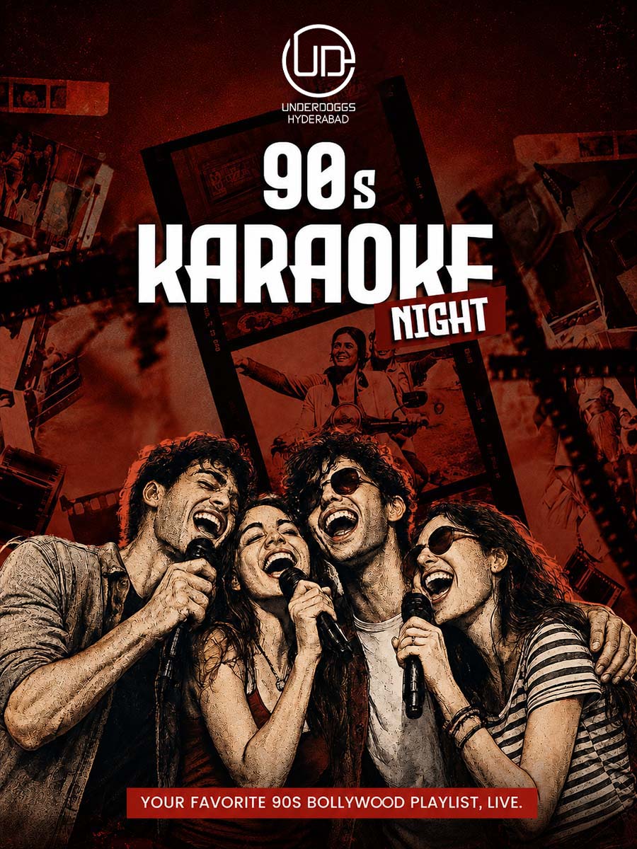 90s Karaoke Night at Underdoggs Hyderabad