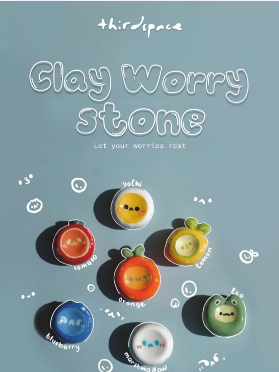 Clay Worry Stones