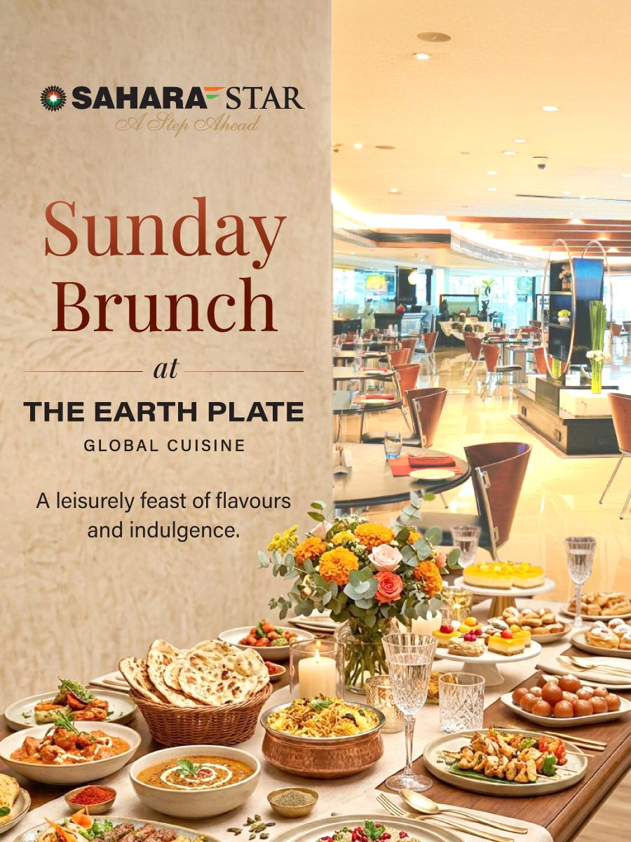 Sunday Brunch at The Earth Plate, Hotel Sahara Star