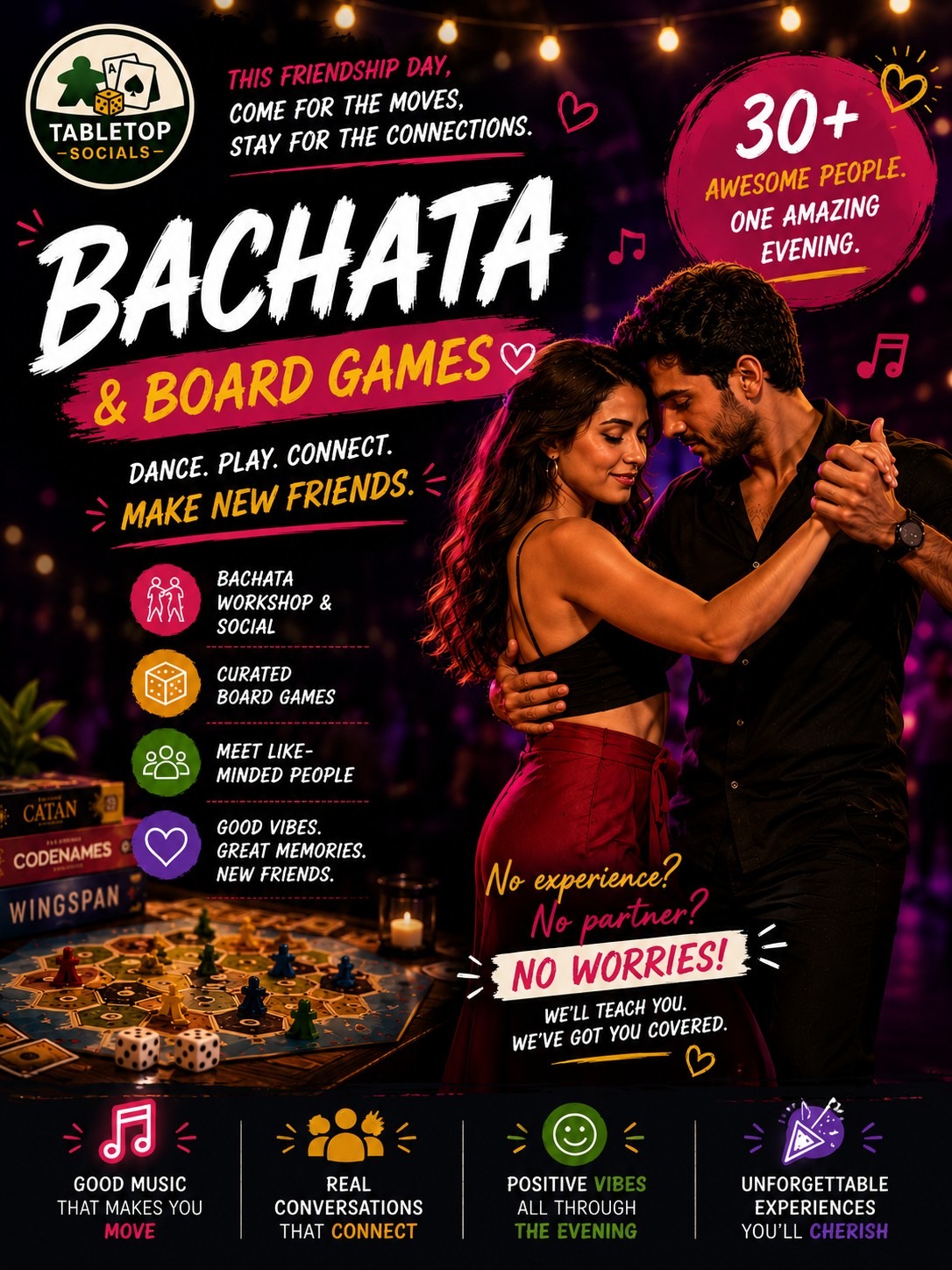 Tabletop Socials - Bachata & Board Games Workshop
