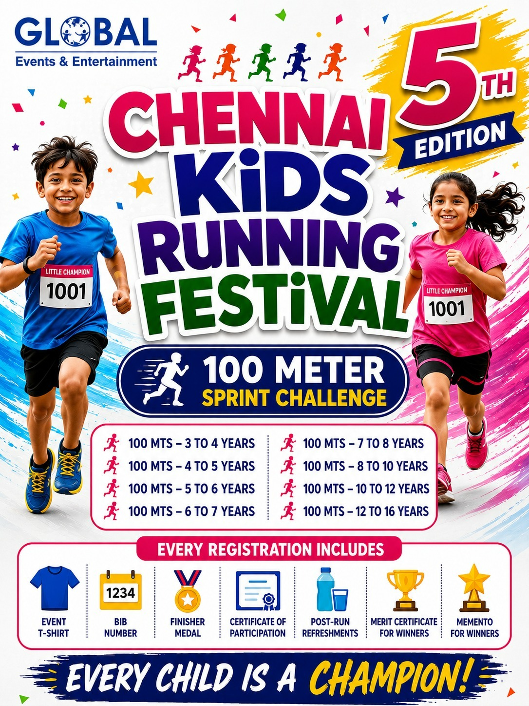 Chennai Kids Running Festival 2026 - 5th Edition