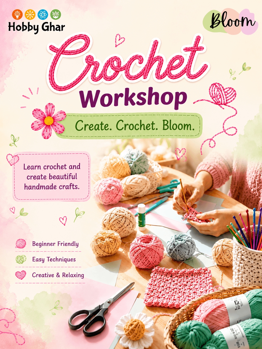 Crochet Making Workshop By Hobby Ghar