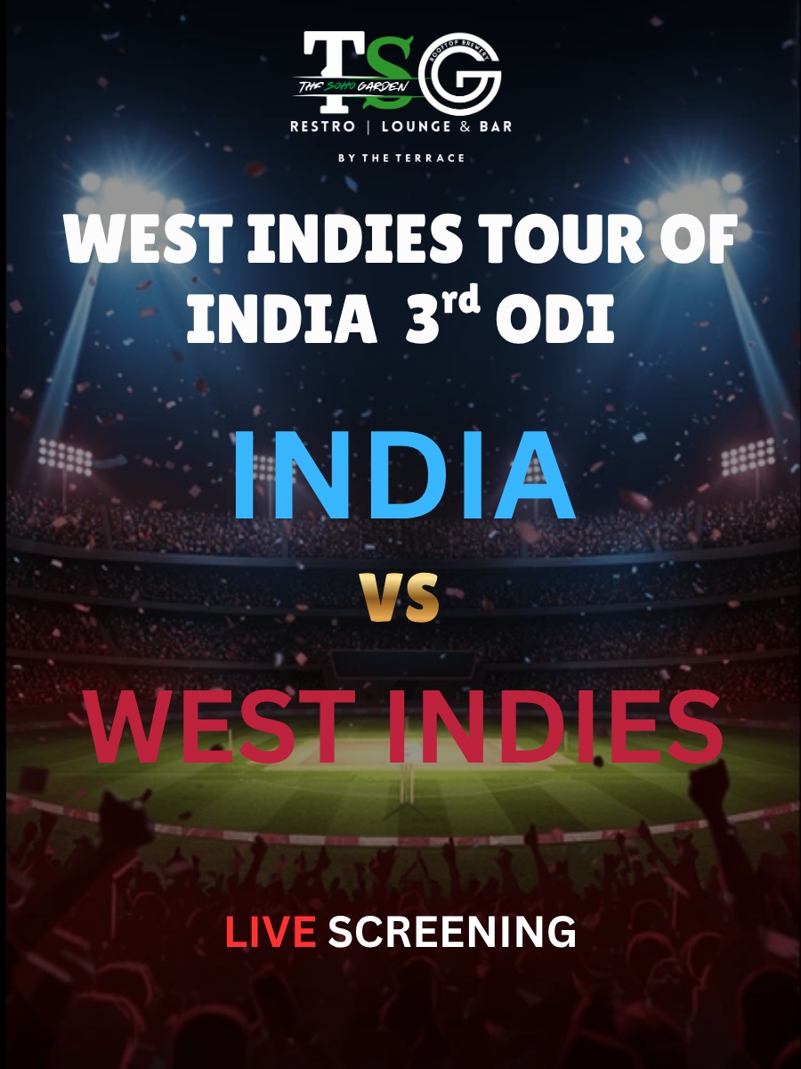 Screening of India vs West Indies 3rd ODI