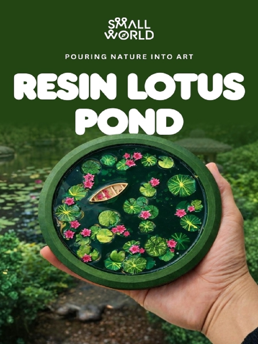 Small World - Resin Lotus Pond