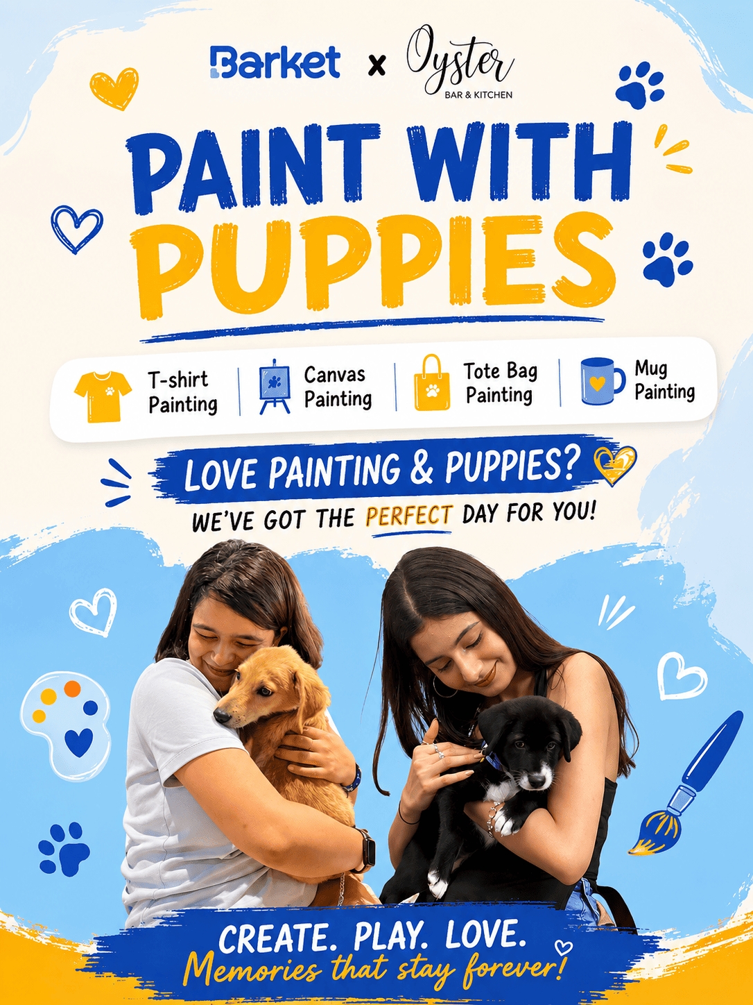 Paint with Puppies by Barket