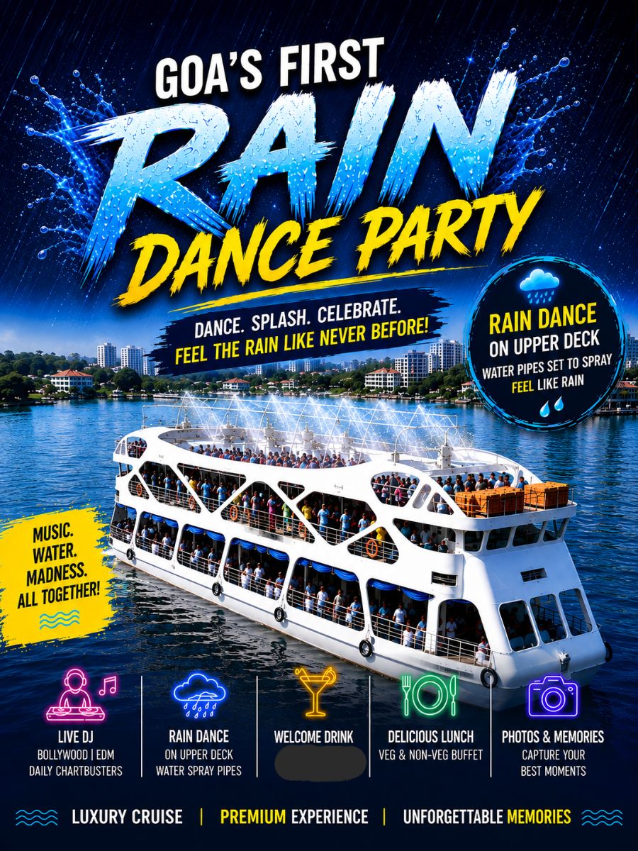 Goa Rain Dance Lunch Cruise Party