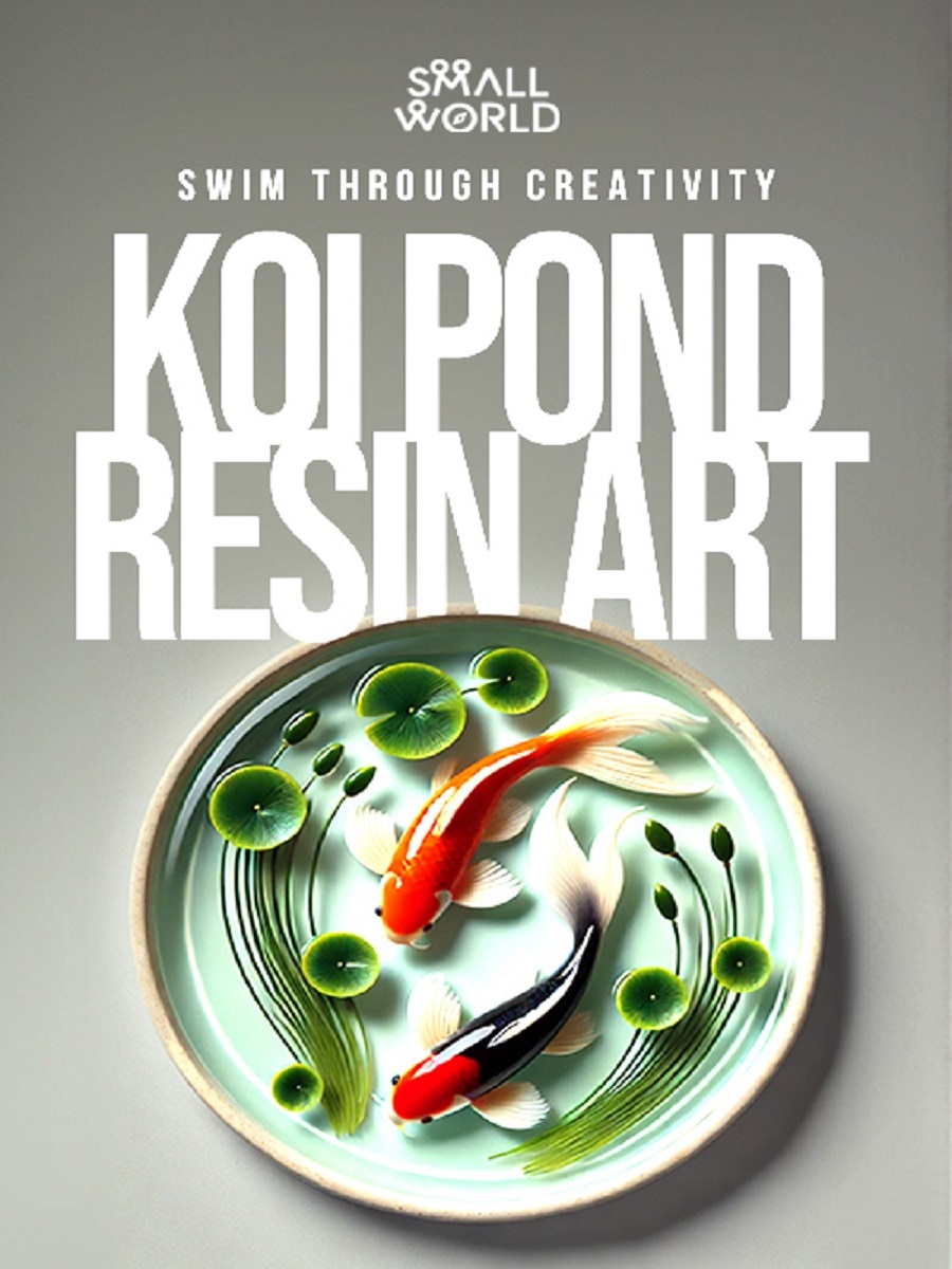 Small World - Koi Pond Resin Art