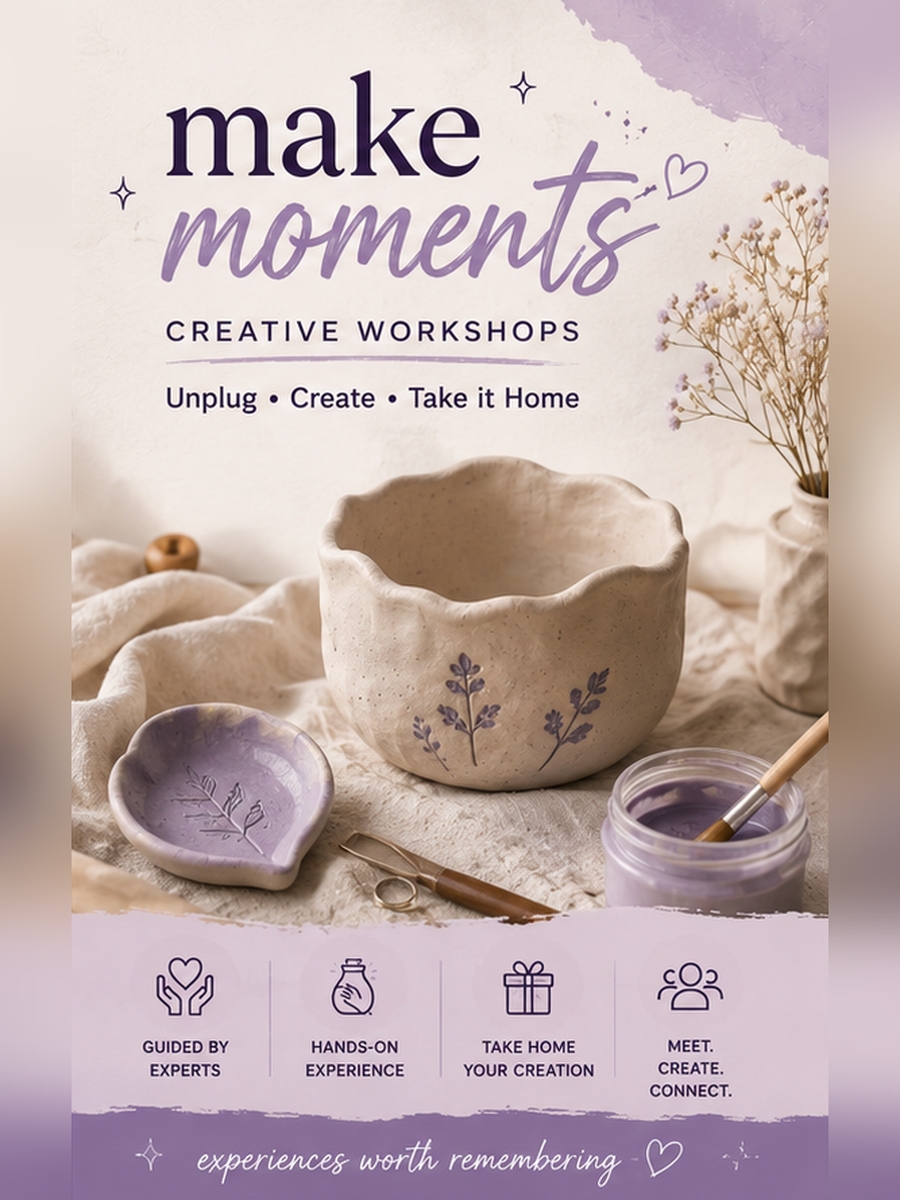Mould, Shape, Create - A Hands-On Pottery Experience | by Make Moments