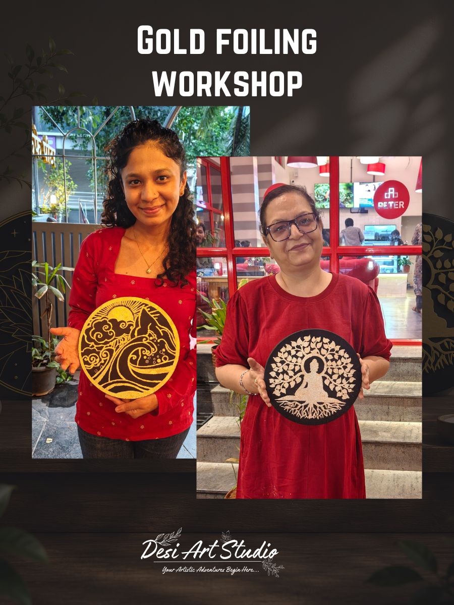 Gold Foiling Workshop - Desi Art Studio