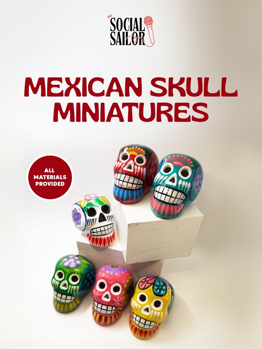 Mexican Skull Clay Miniatures - Lucknow