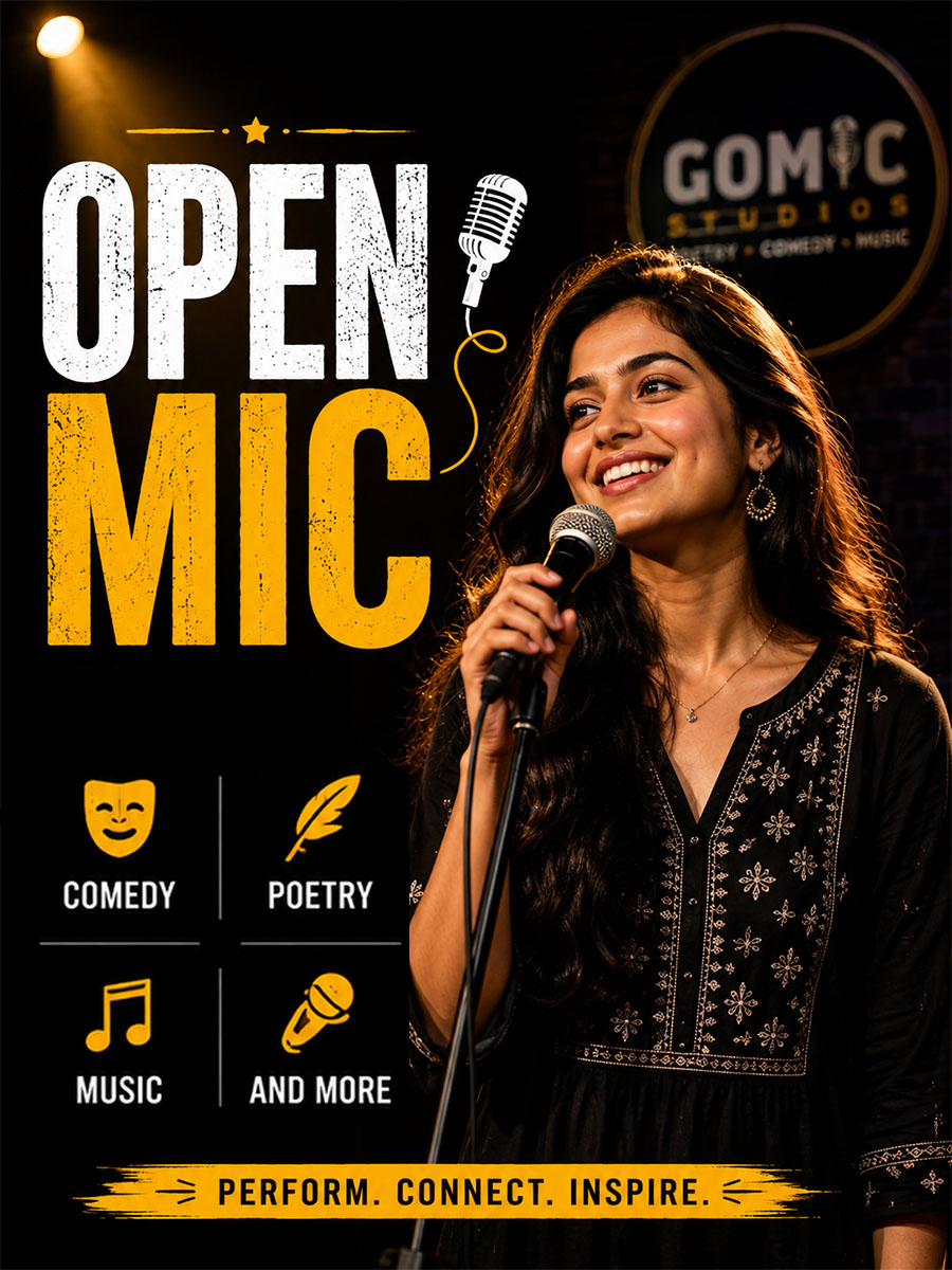 Open Mic - Shayari, Comedy, Poetry