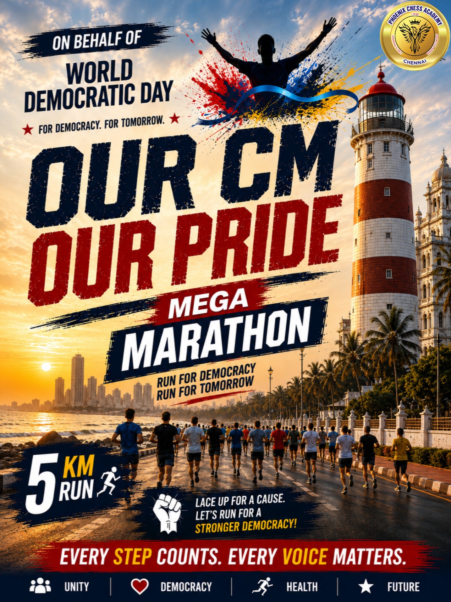 Our CM Our Pride International Democracy Run - 2026