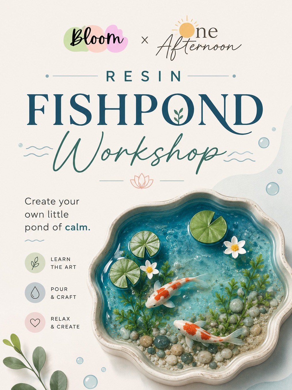 Fishpond Resin Art Workshop by Ashi