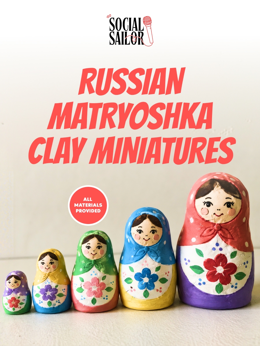 Russian Matryoshka Clay Miniatures - Pune