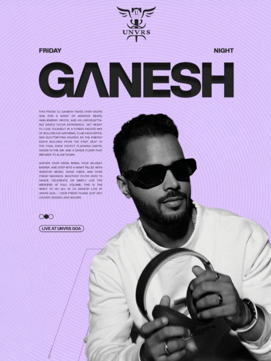 DJ Ganesh Live at UNVRS Vagator – Weekend Blockbuster