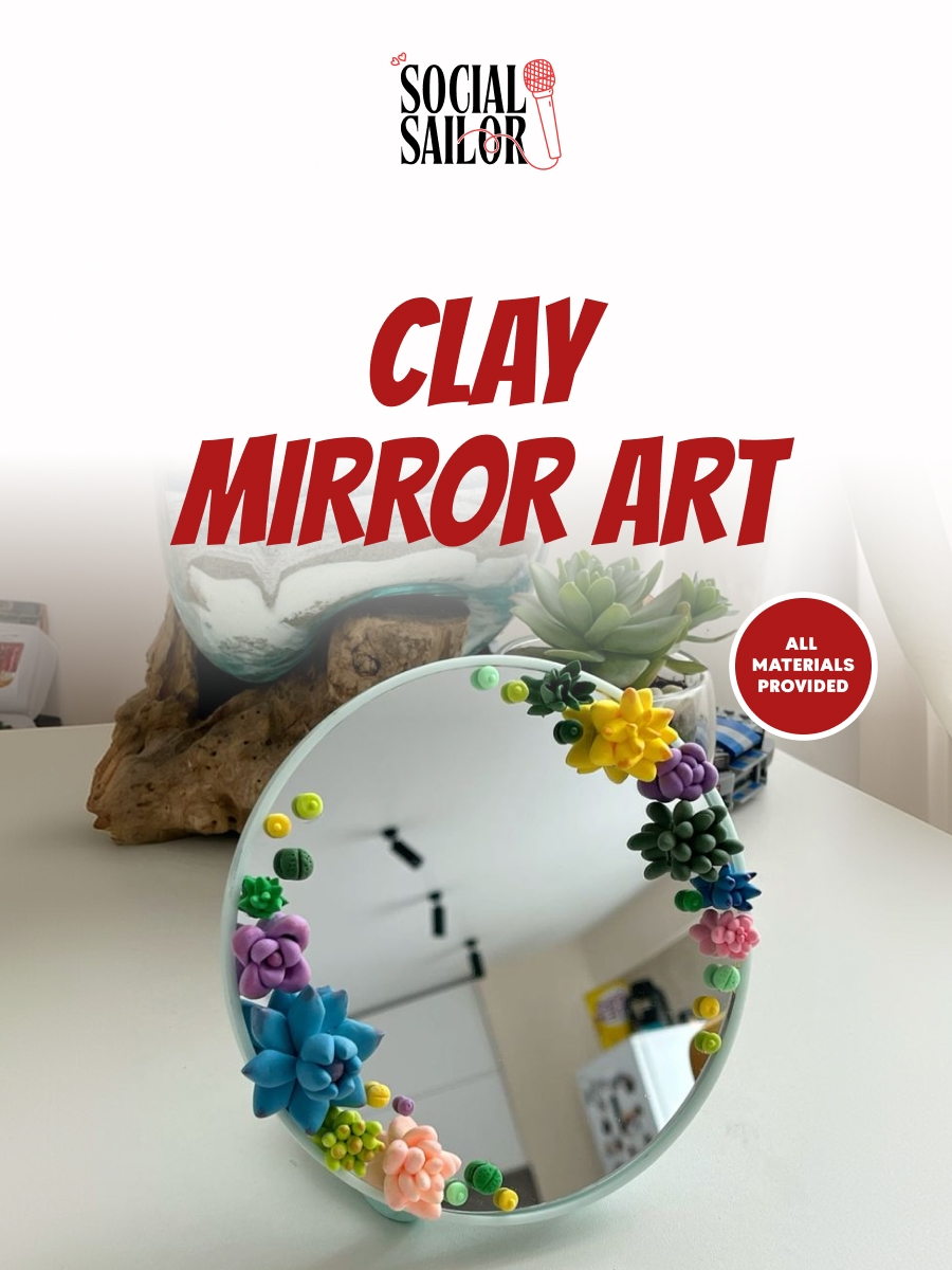 Clay Mirror Art - Hyderabad