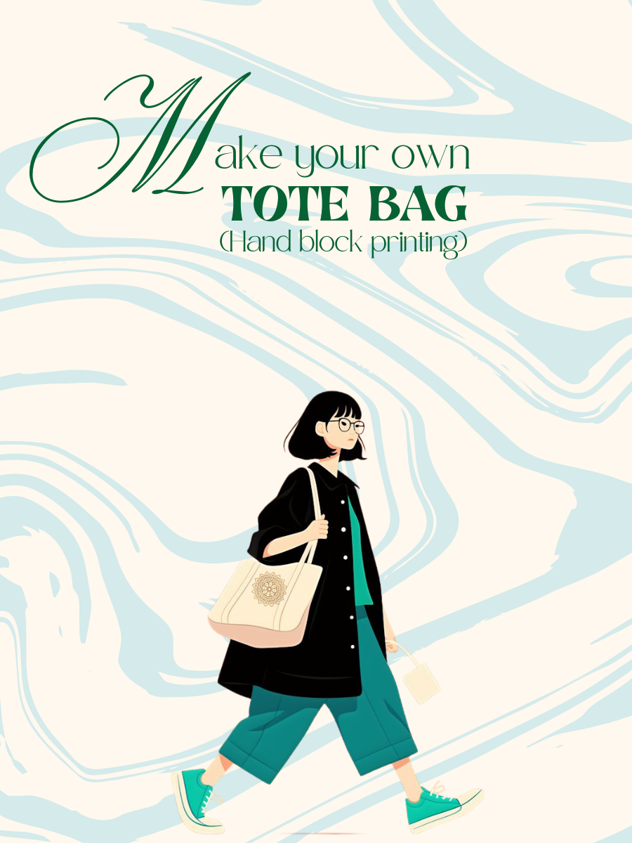 Make Your Own Tote bag (Hand Block Printing)
