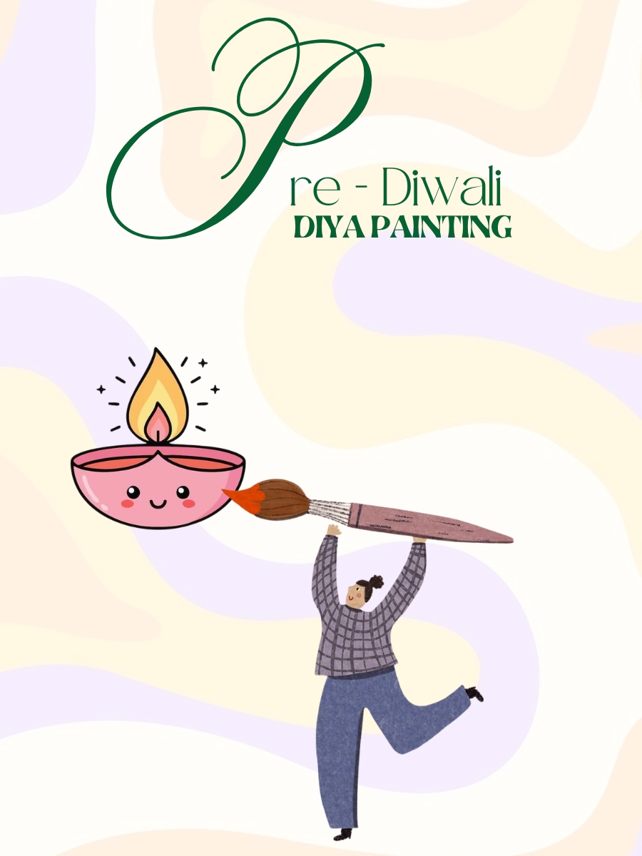 Pre-Diwali Diya Painting