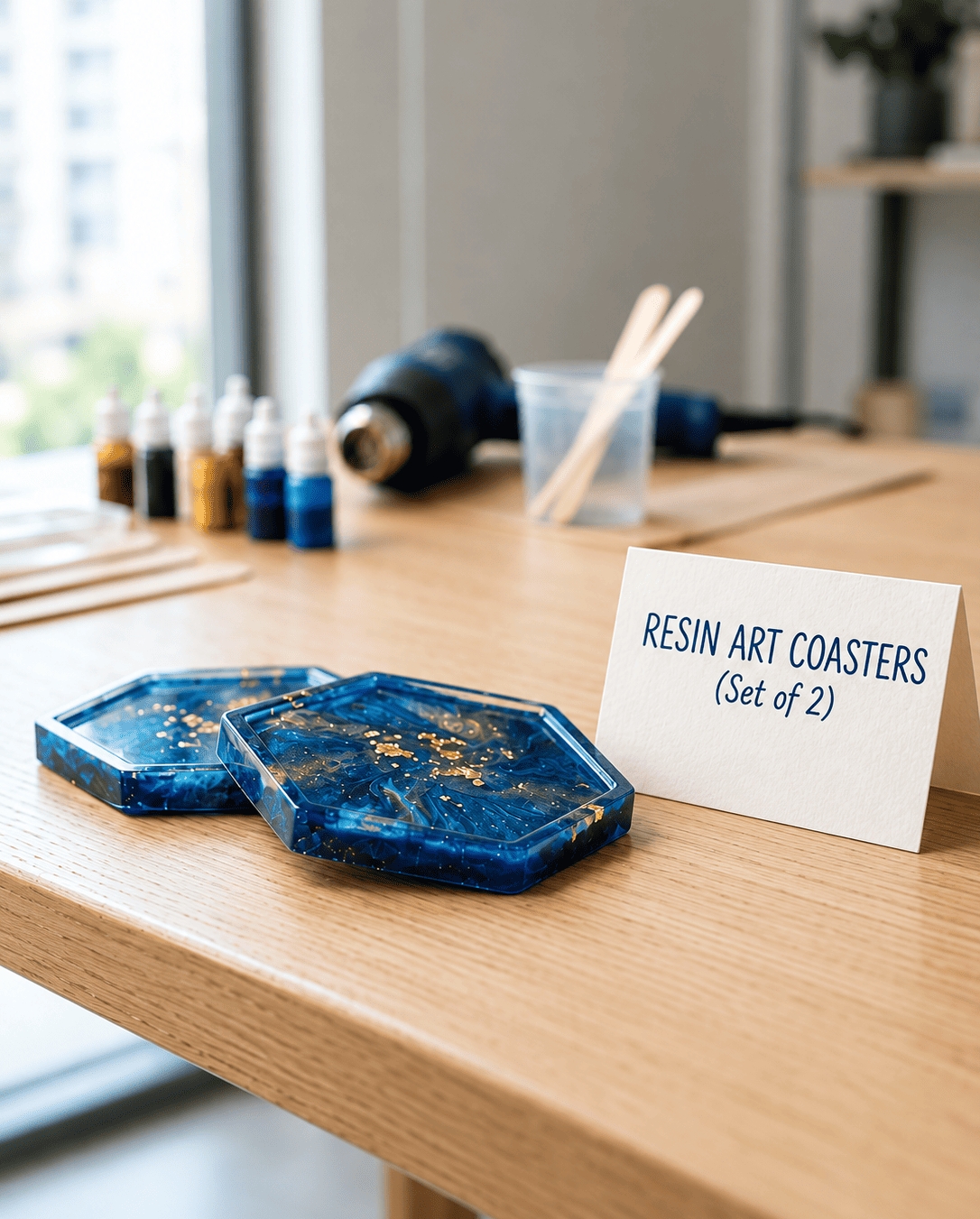 Resin Coasters | Art Therapy