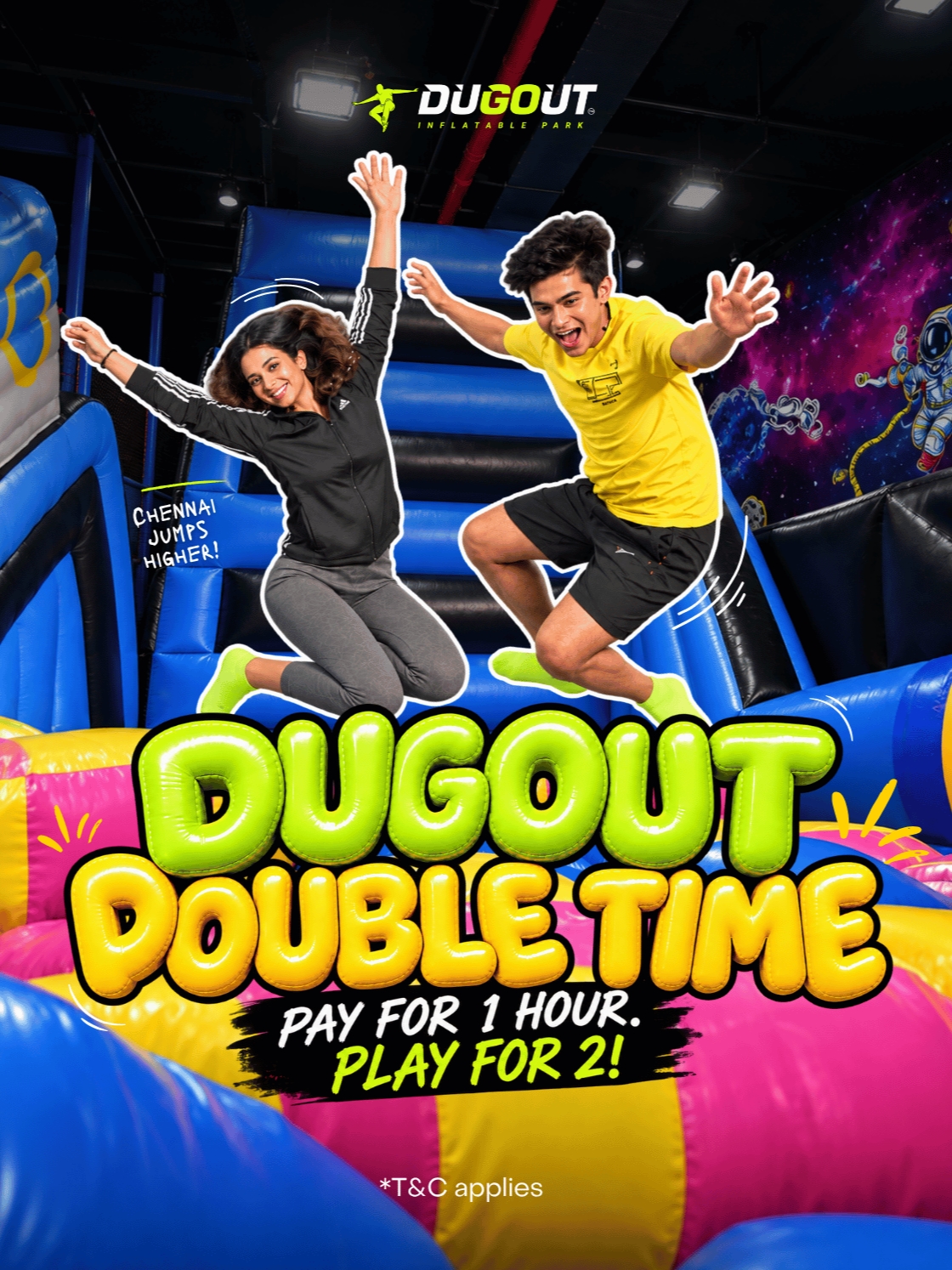 Dugout Inflatable Park | Grand Square Mall - Chennai