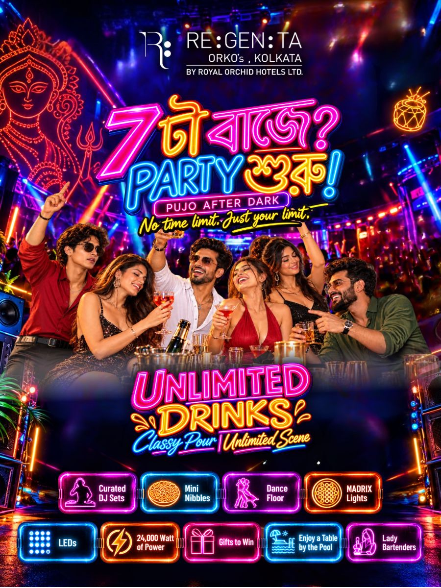 7 Ta Baje Party Suru - Pujo After Dark in Kolkata