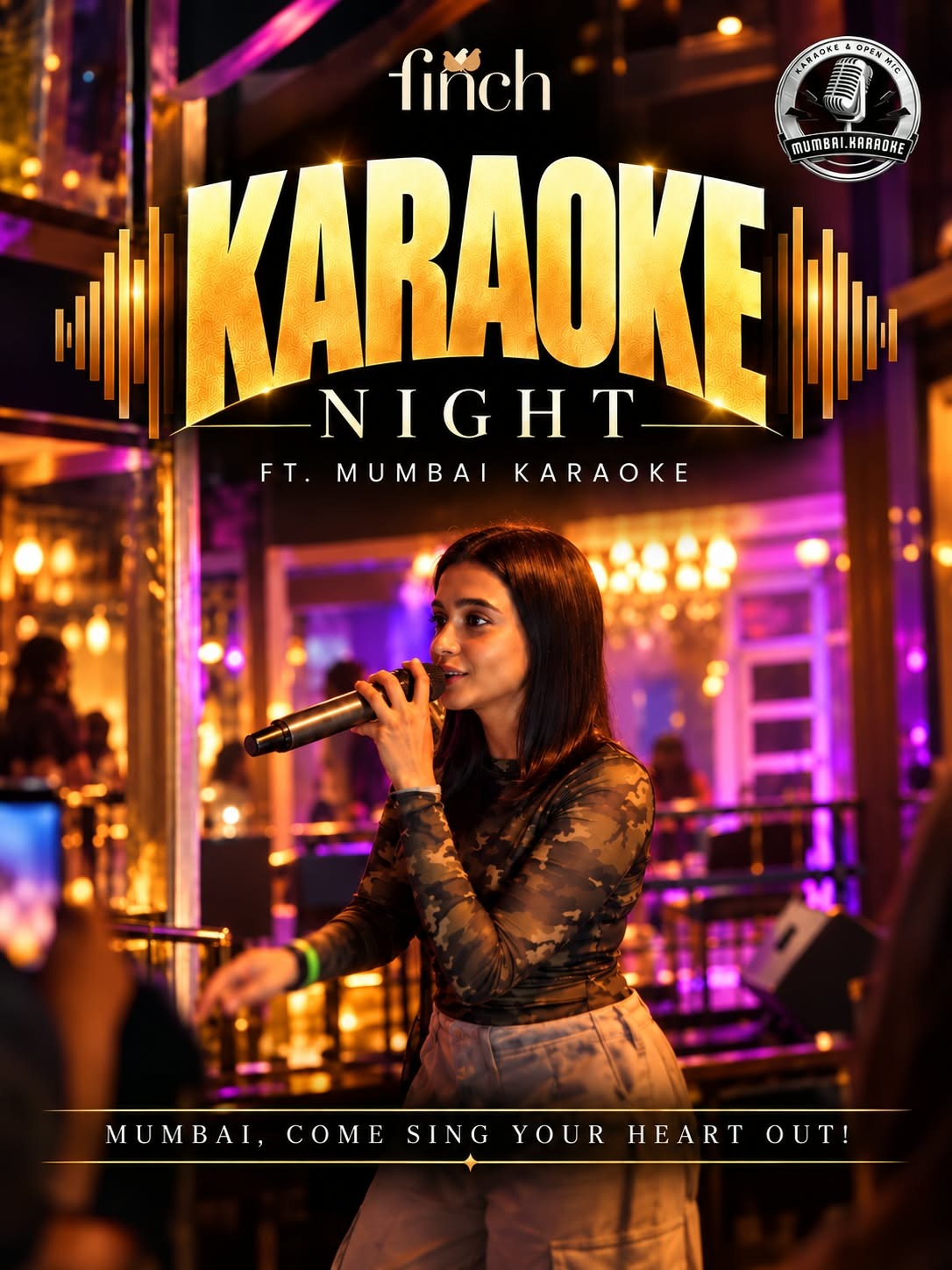 Karaoke Night Ft. Mumbai Karaoke | The Finch