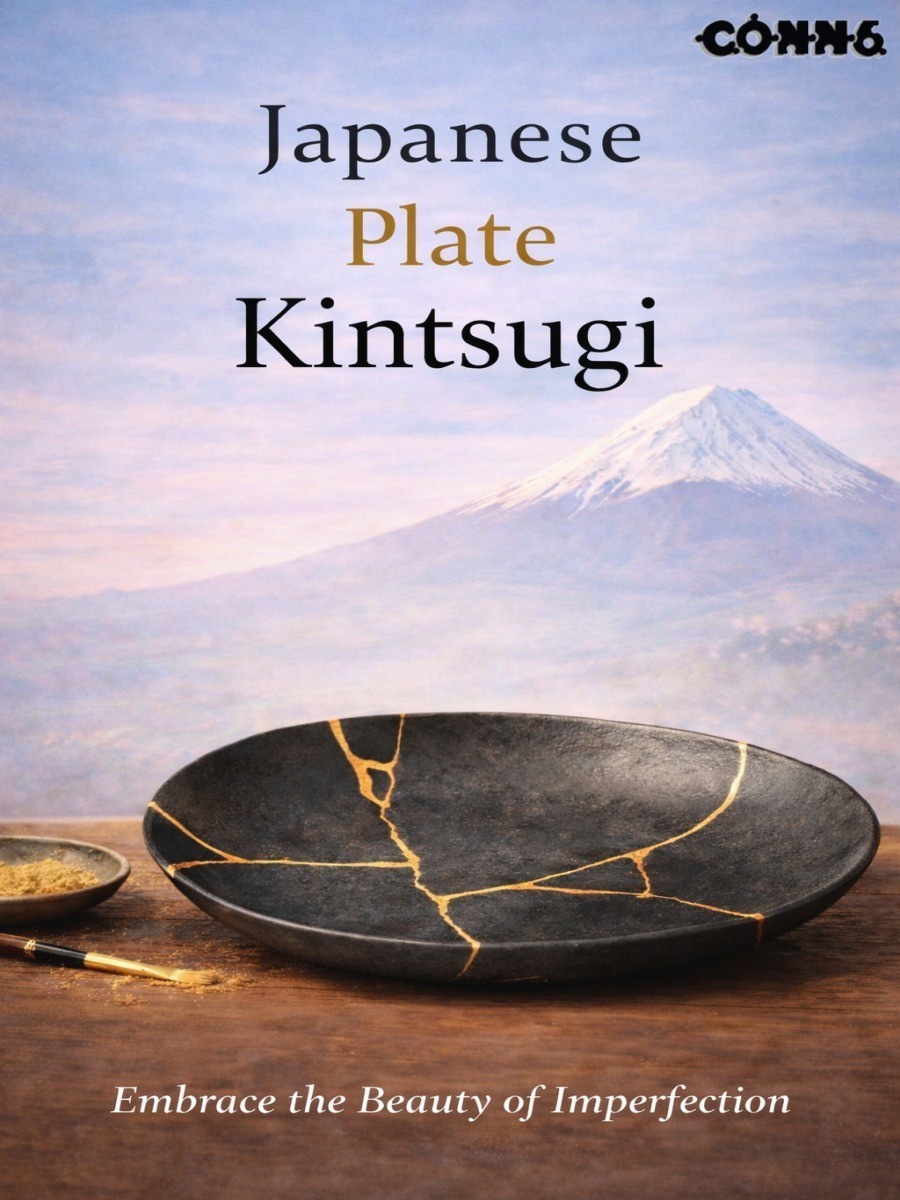 Japanese Plate Kintsugi