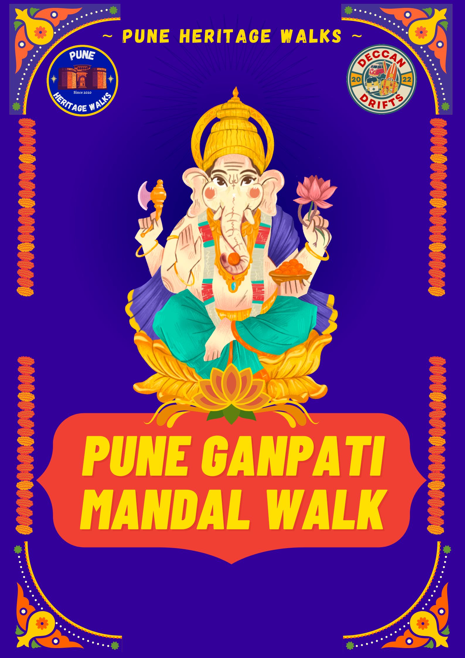 Pune Ganpati Mandal Walk by PHW