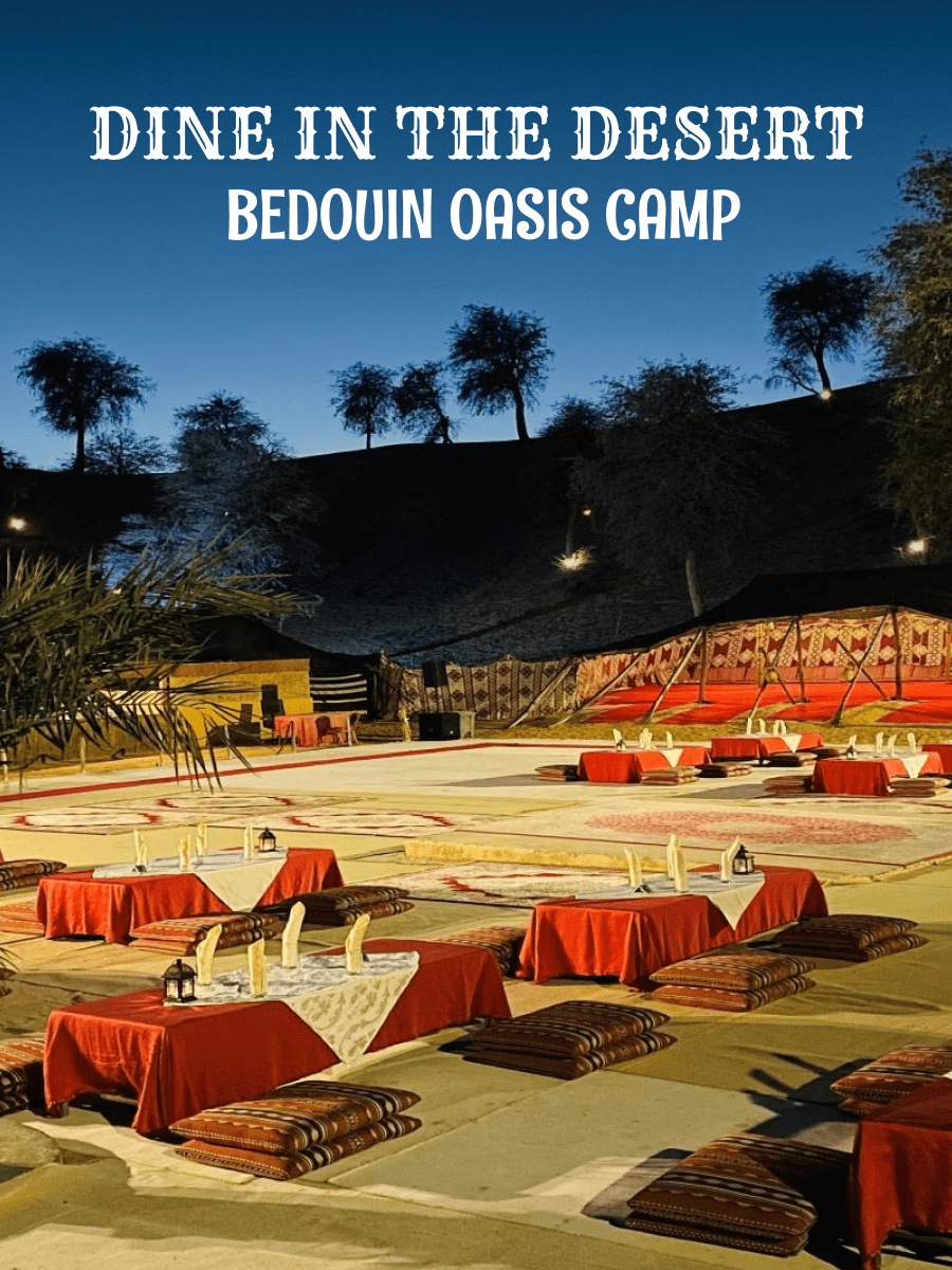 Dine in the Desert in Ras Al Khaimah Bedouin Oasis Camp with transfers in Ras Al Khaimah