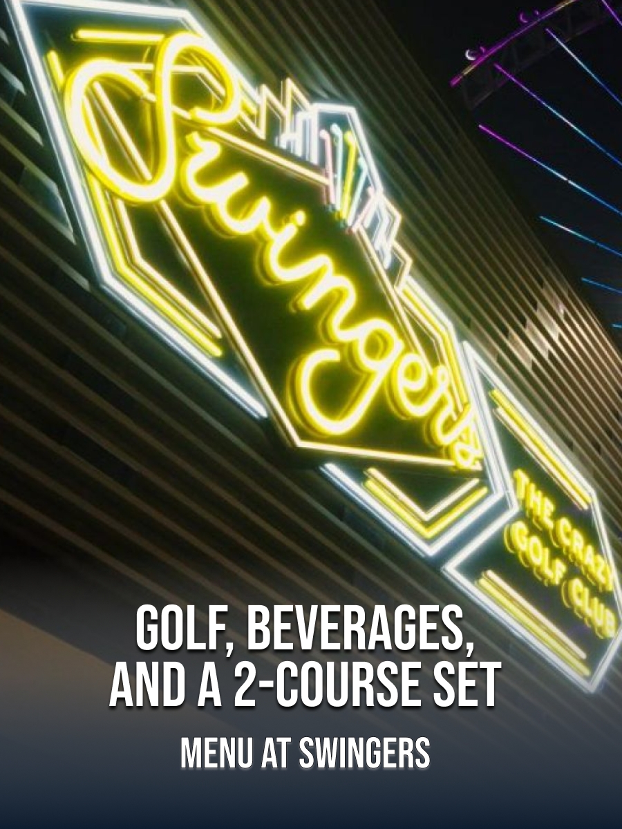 Golf, Beverages and 2-course set menu at Swingers