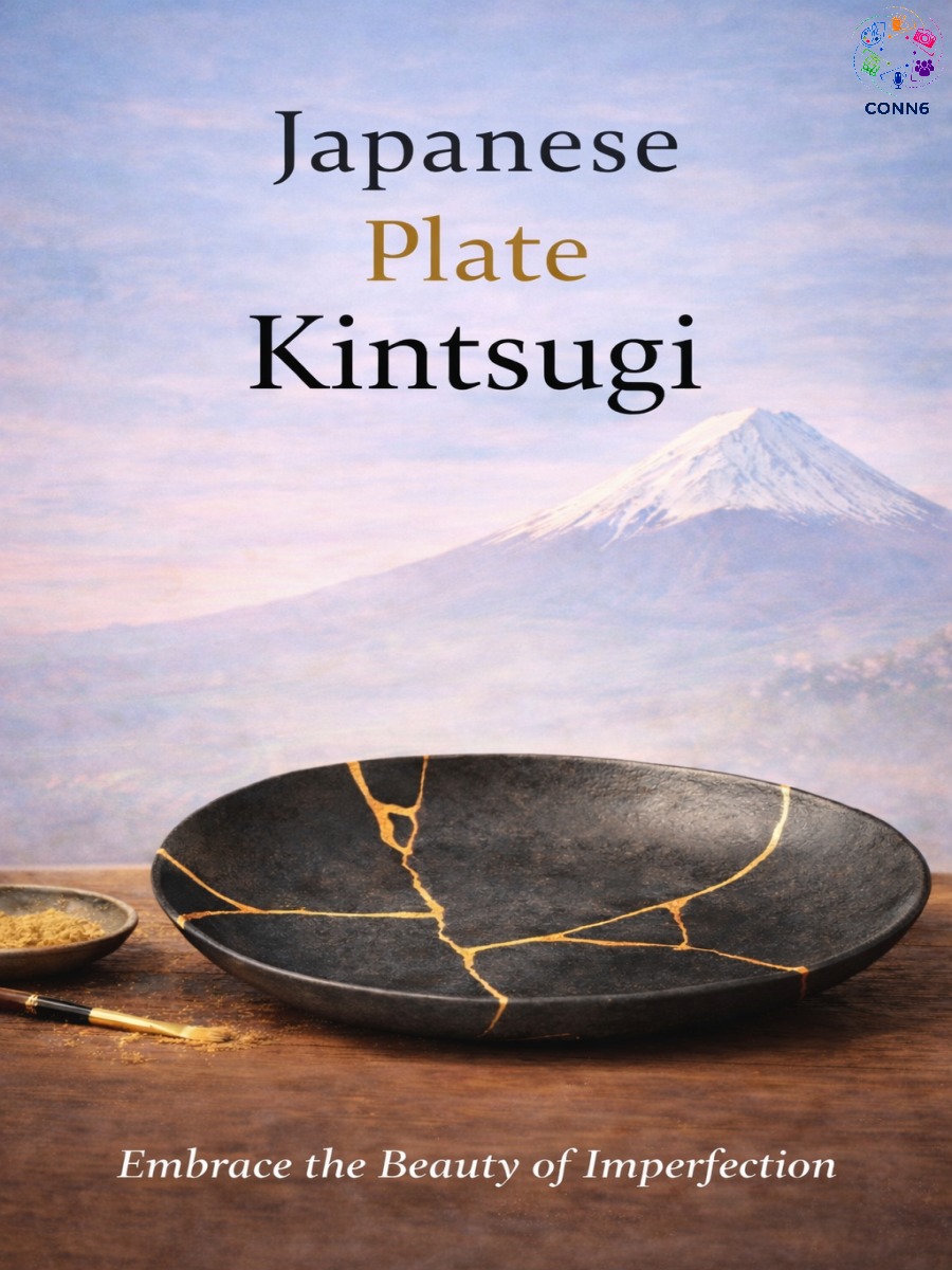 Japanese Plate Kintsugi 