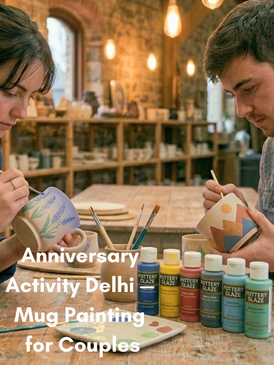 Anniversary Activity Delhi — Mug Painting for Couples in Delhi