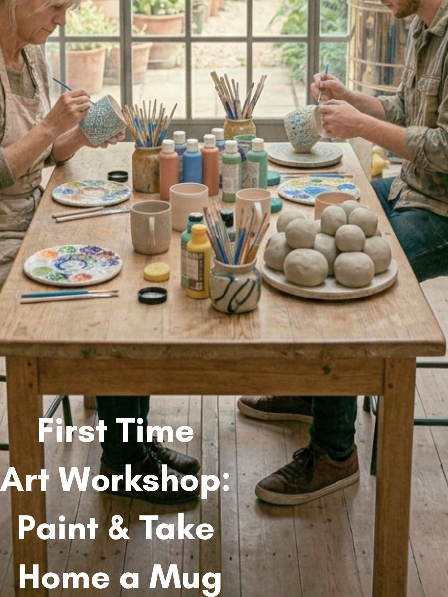 First Time Art Workshop: Paint & Take Home a Mug in Delhi