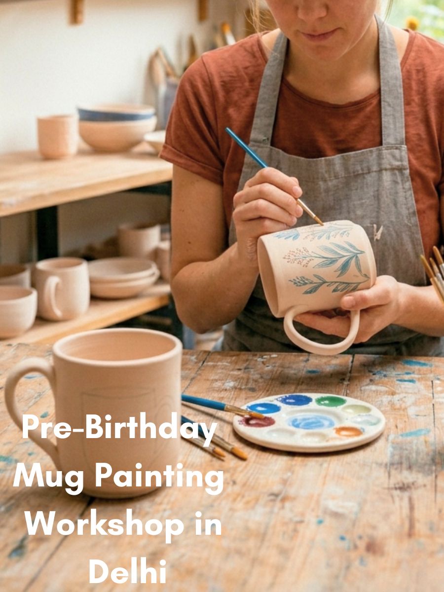 Pre-Birthday Mug Painting Workshop in Delhi