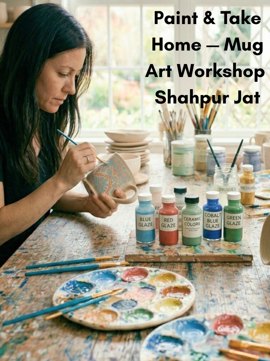 Paint & Take Home — Mug Art Workshop Shahpur Jat in Delhi