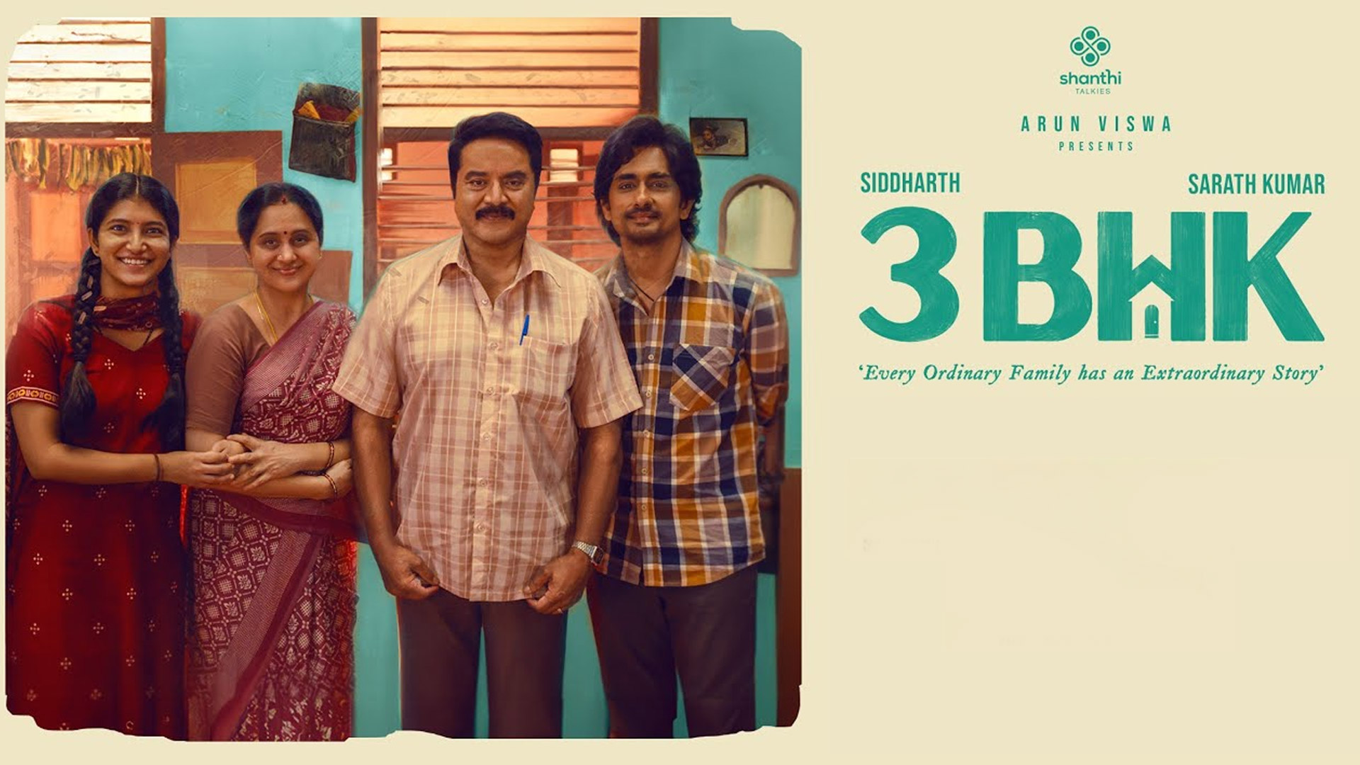 3BHK Trailer (Telugu) | Siddharth | Sarath Kumar | Sri Ganesh | Amrit Ramnath | Arun Viswa