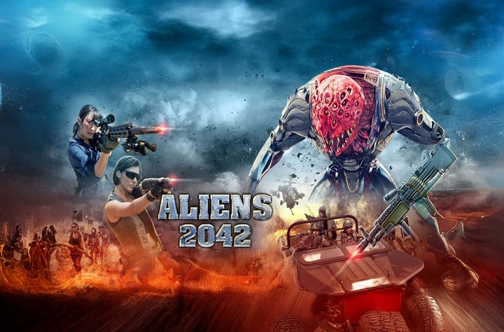 Aliens 2042 (2023) movie banner