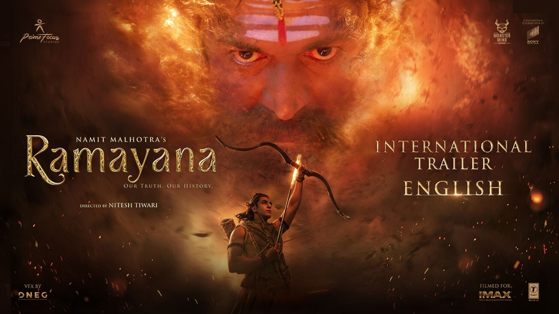 Namit Malhotra’s Ramayana - English Trailer | Nitesh Tiwari | Ranbir, Yash, Hans Zimmer, A.R.Rahman