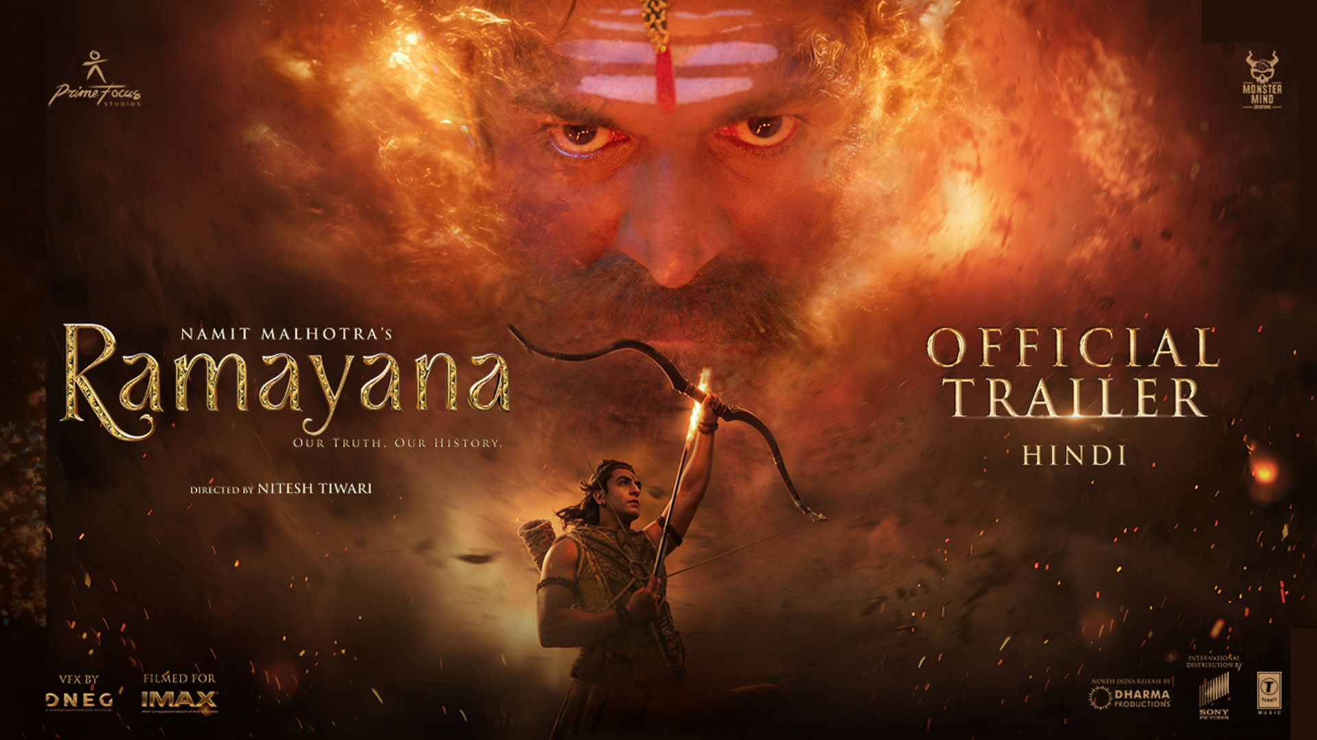 Namit Malhotra’s Ramayana- Hindi Trailer | Nitesh Tiwari | Ranbir, Yash, Hans Zimmer, A.R.Rahman