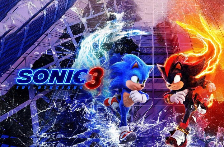 Sonic The Hedgehog 3 movie banner