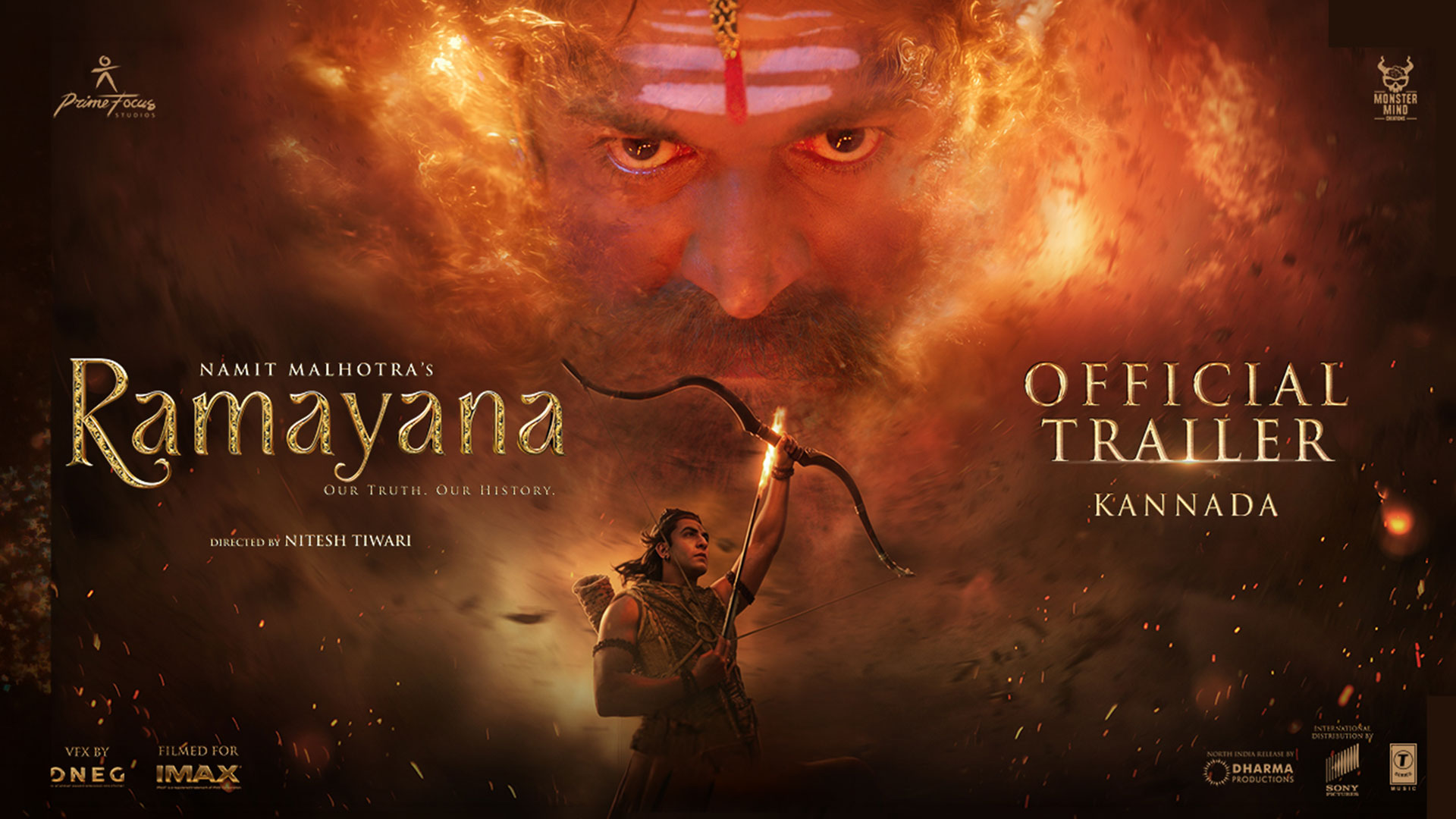Namit Malhotra’s Ramayana- Kannada Trailer | Nitesh Tiwari | Ranbir, Yash, Hans Zimmer, A.R. Rahman