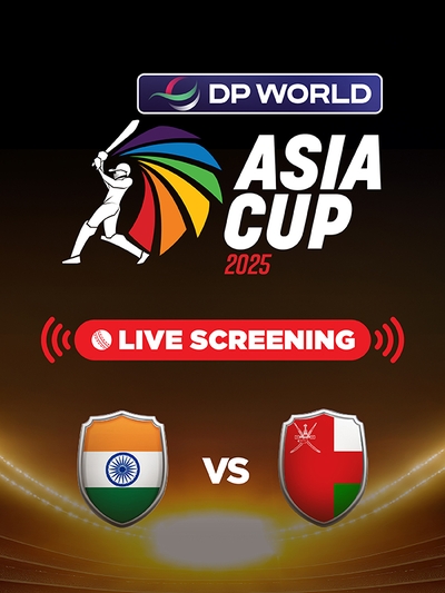 DP World Asia Cup 2025 (India vs Oman) poster
