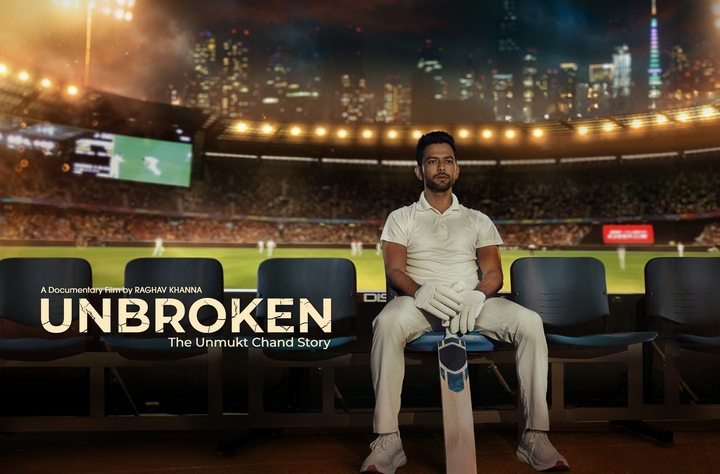 Unbroken: The Unmukt Chand Story movie banner