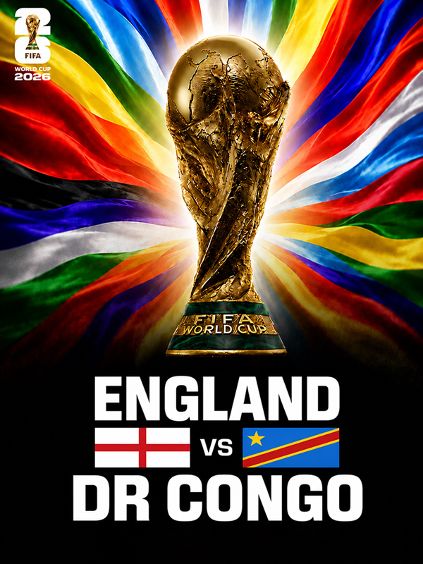 FIFA World Cup 2026: England vs DR Congo