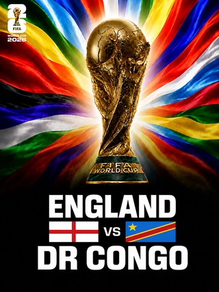FIFA World Cup 2026: England vs DR Congo