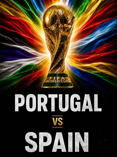 FIFA World Cup 2026: Portugal vs Spain poster