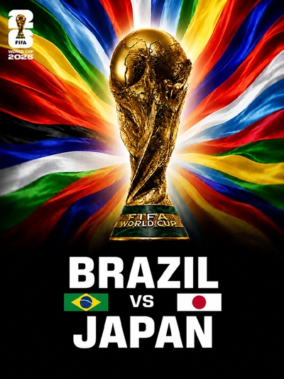 FIFA World Cup 2026: Brazil vs Japan poster