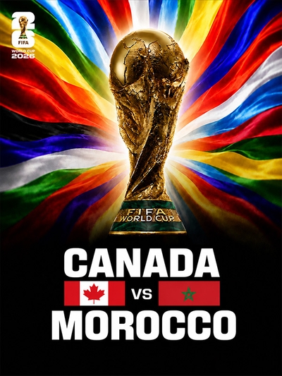 FIFA World Cup 2026: Canada vs Morocco poster